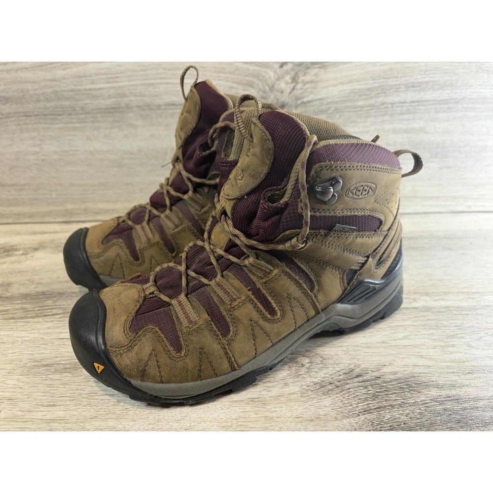 Keen Women's Gypsum Mid Hiking Boot 52019 SHEG Brown Size 8.5 Shoes Athletic - Picture 2 of 8